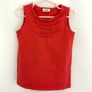 Girl’s Mini Boden Orange/Red Tank Top